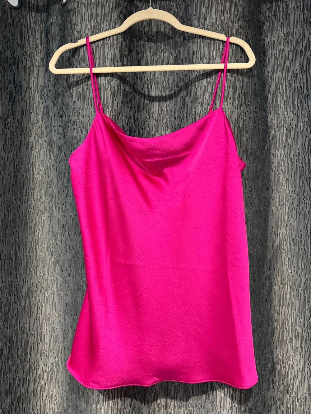 Hatch The Hailey Cami Top. Maternity. Hot Pink Satin